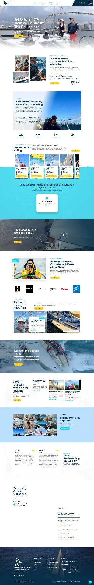 Philippine Yachting website homepage
