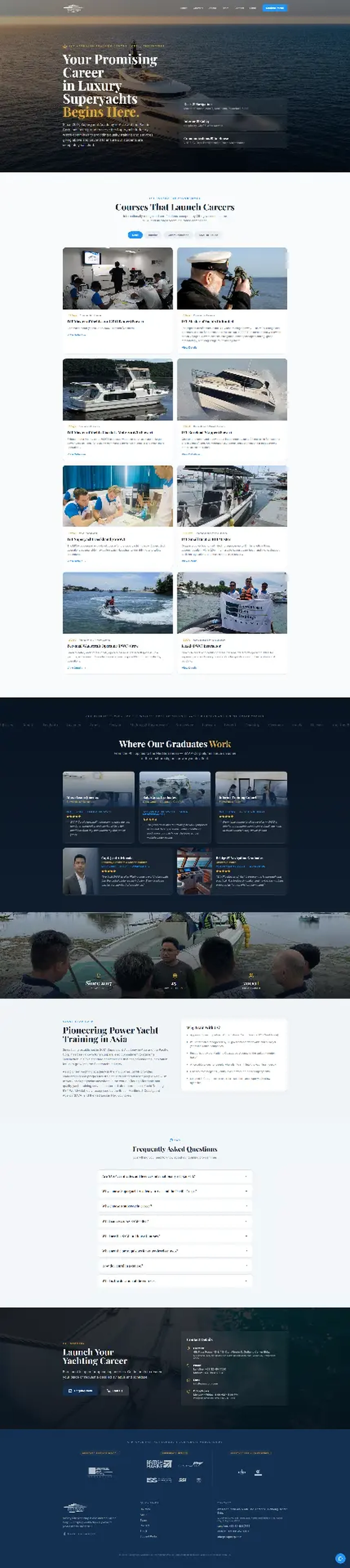 Superyacht Academy In Asia and the Pacific Corp. (SAAP Corp) website homepage